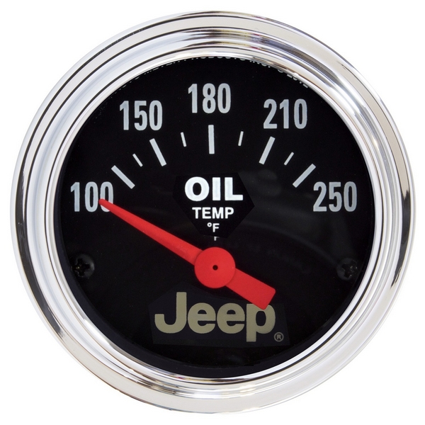 2-1/16" OIL TEMPERATURE, 100-250 F, JEEP